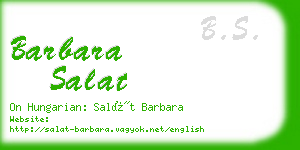 barbara salat business card